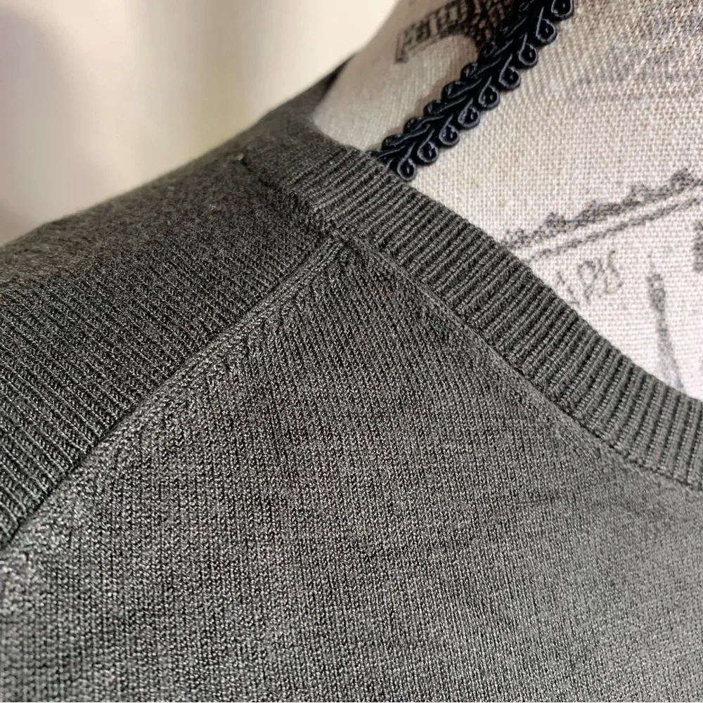 Zara XS Dark Green Pearl Button Cardigan - Picture 2 of 7